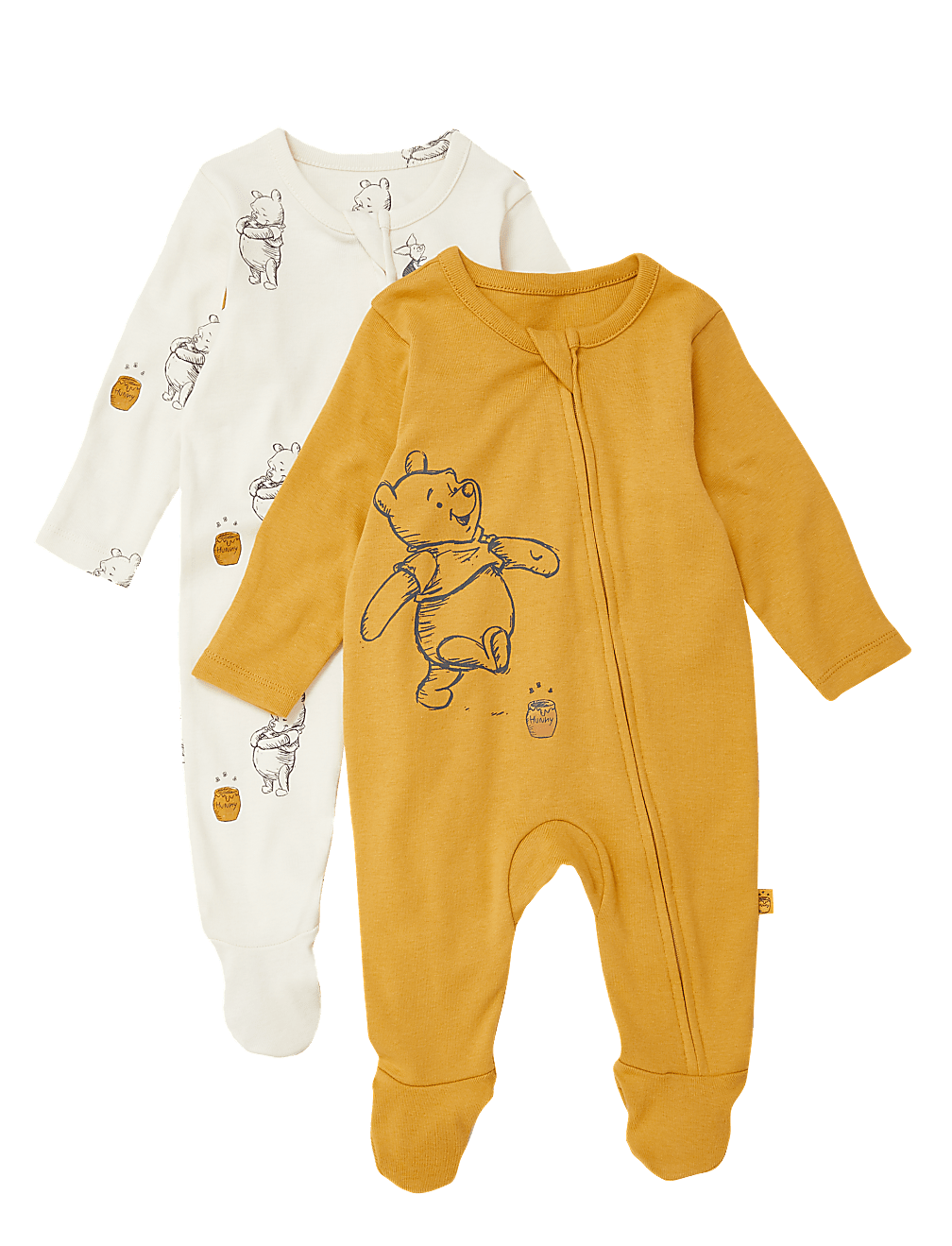 2pk Winnie the Pooh & Friends&trade; Sleepsuits (7lbs-3 Yrs)