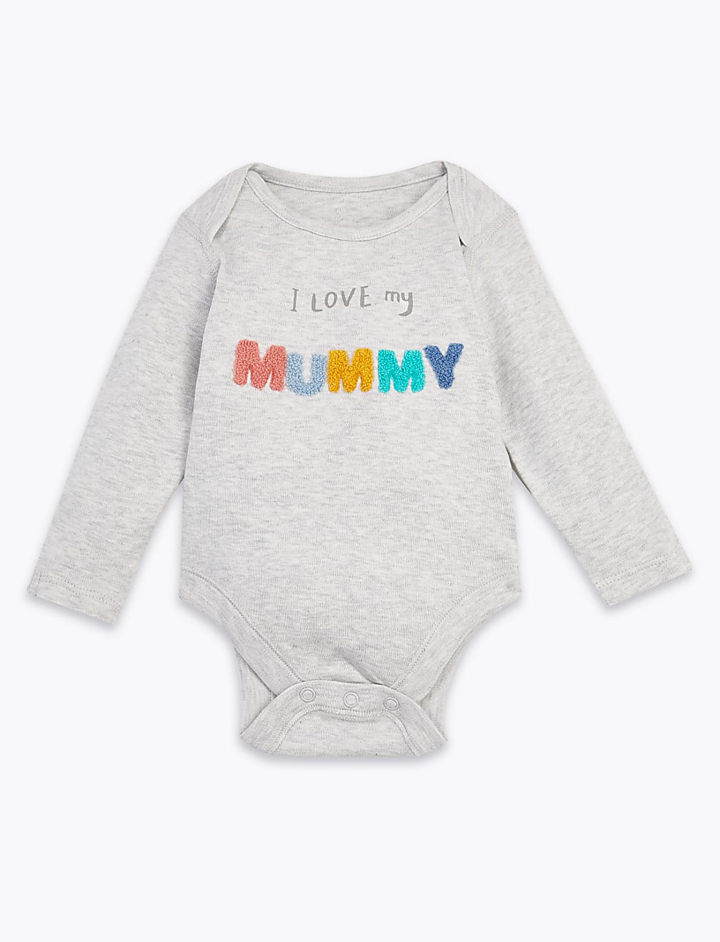 Organic Cotton I Love My Mummy Slogan Bodysuit (6&frac12;lbs-12 Mths)