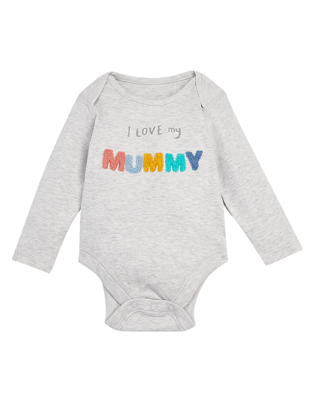 Organic Cotton I Love My Mummy Slogan Bodysuit (6&frac12;lbs-12 Mths)