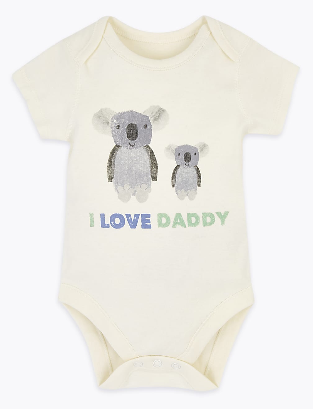Pure Cotton I Love Daddy Bodysuit (0-12 Mths)