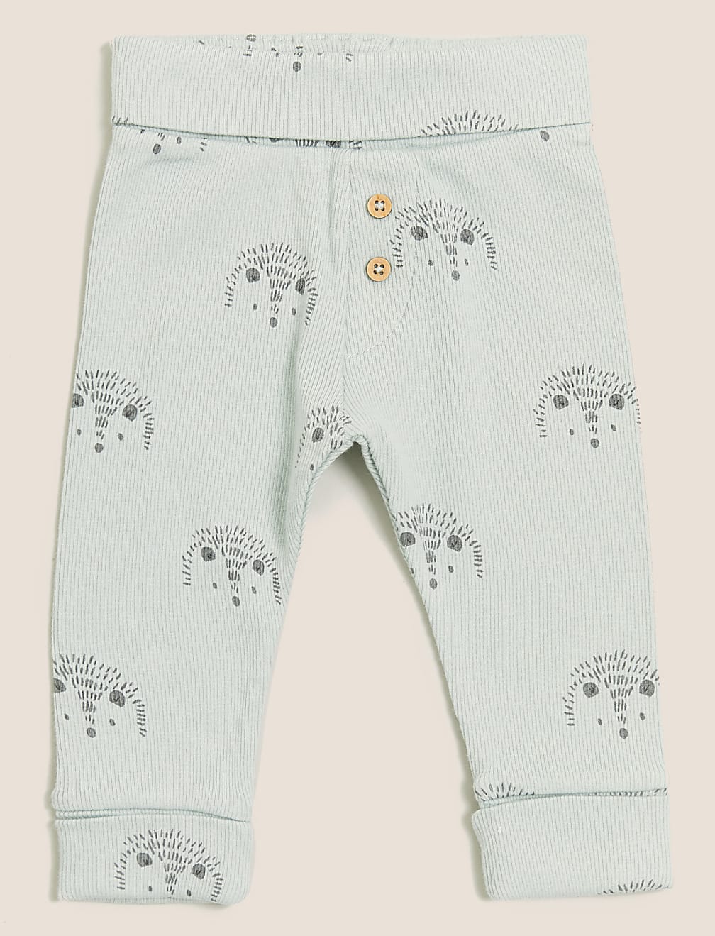 3pk Cotton Rich Woodland Print Leggings (0 - 3 Yrs)