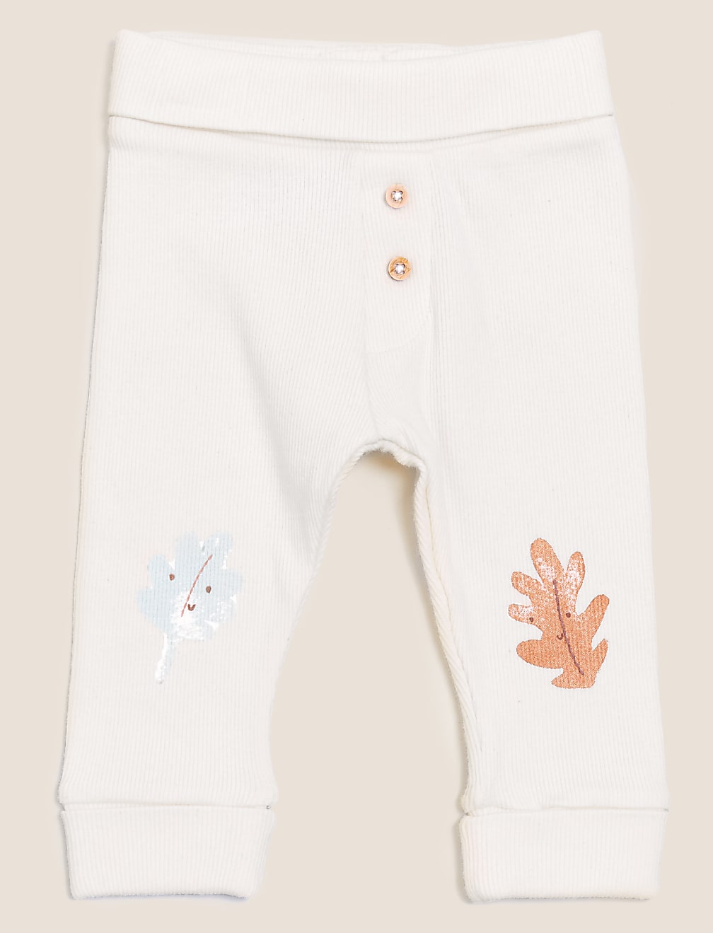 3pk Cotton Rich Woodland Print Leggings (0 - 3 Yrs)