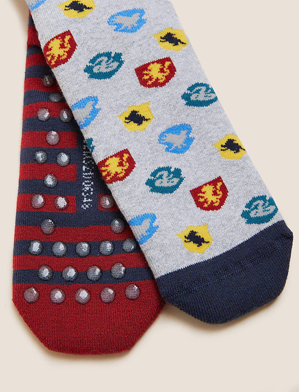 2pk Cotton Rich Harry Potter™ Slipper Socks