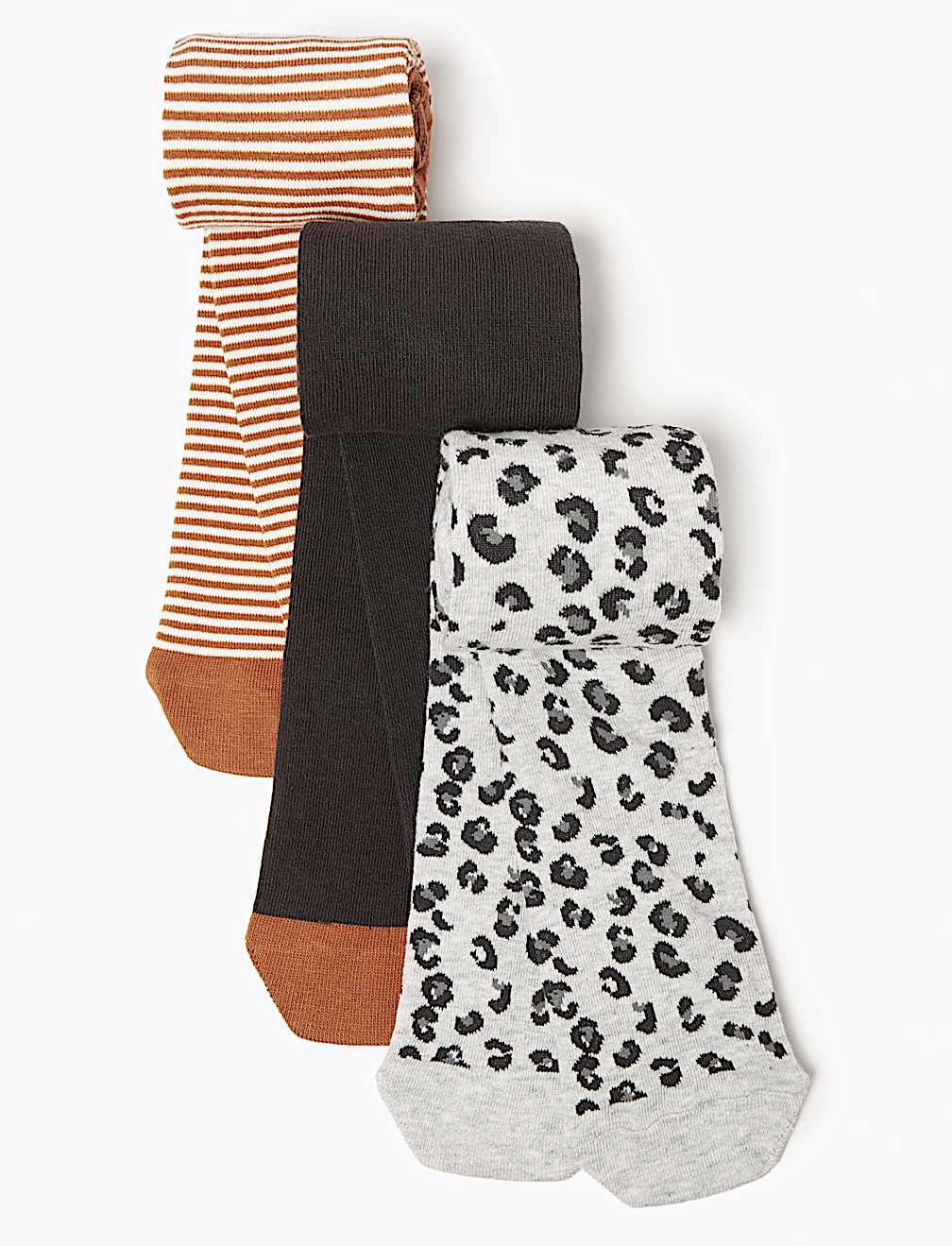 3 Pack of Printed Tights (18 Months - 14 Years)