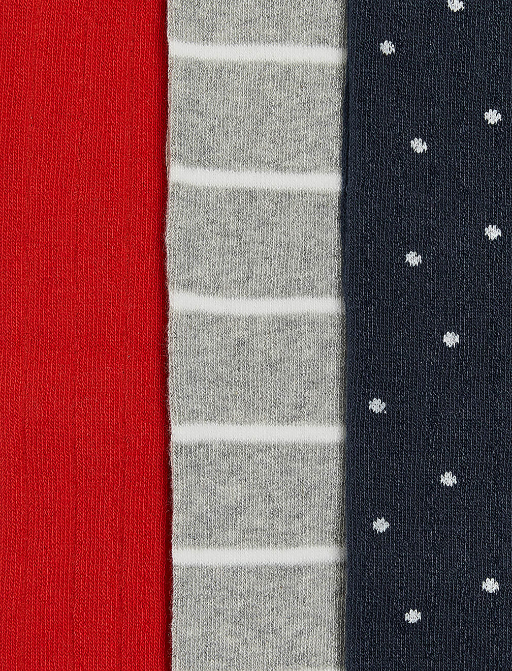 3pk Cotton Nautical Tights (2-14 Yrs)
