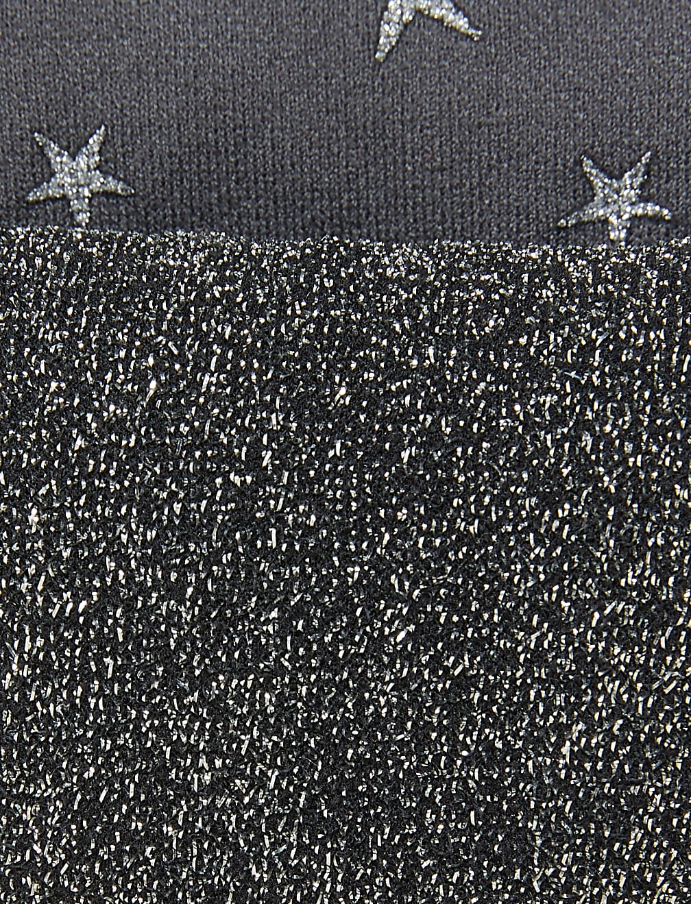 2pk 40 Denier Opaque Stars Glitter Tights (18 Mths - 14 Yrs)