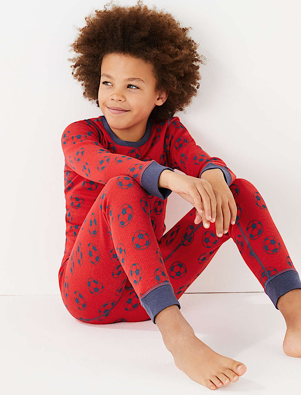 Football Print Thermal Set (18 Months - 16 Years)