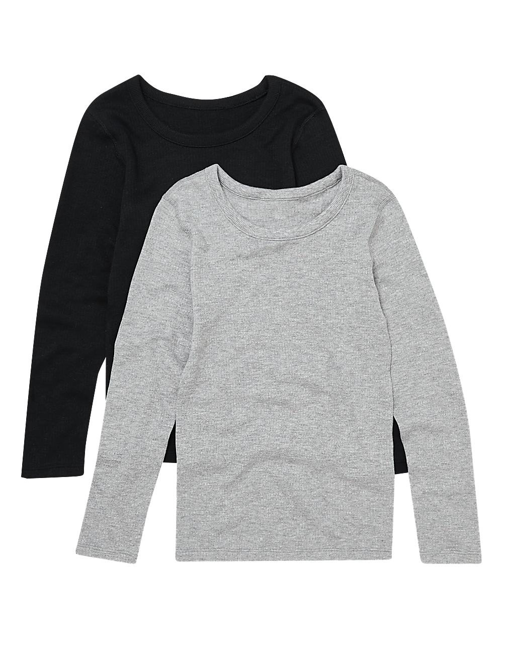 2pk Thermal Cotton Long Sleeve Vests (6-16 Yrs)