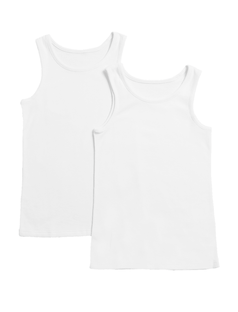 2pk Boys' Thermal Cotton Blend Vests (2-16 Yrs)