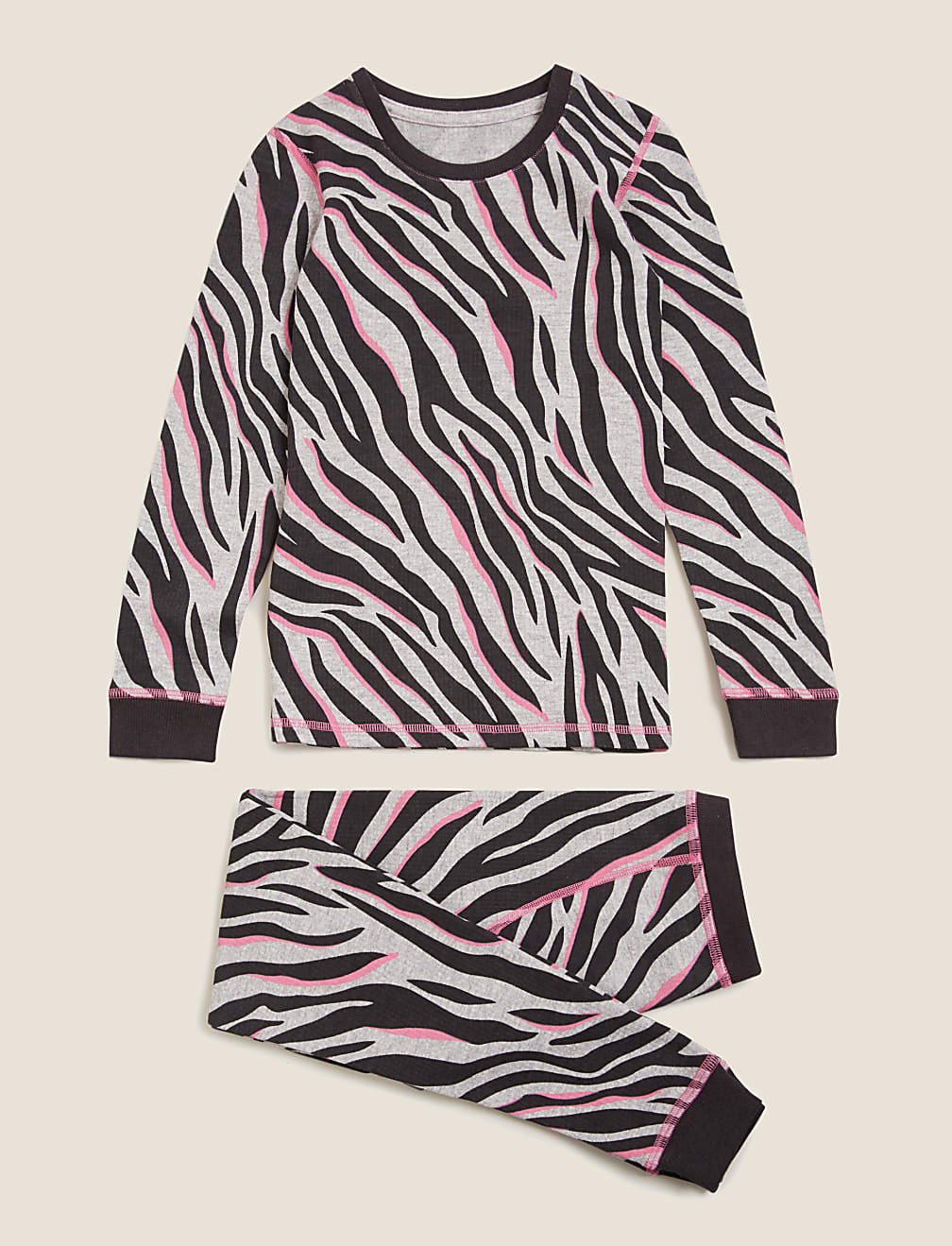 Thermal Cotton Zebra Set (6-16 Yrs)
