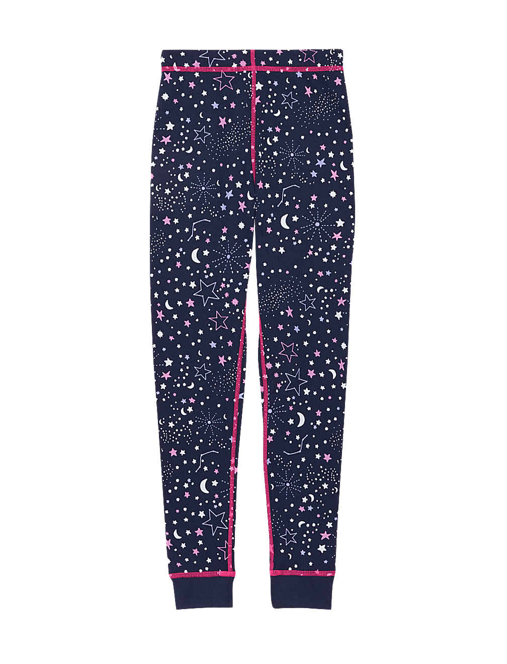 Thermal Cotton Blend Star Leggings