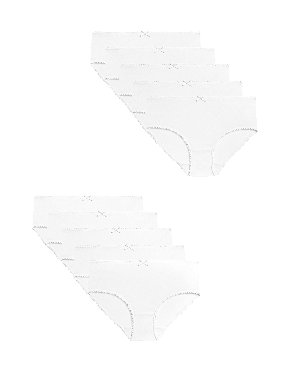10pk Pure Cotton Knickers