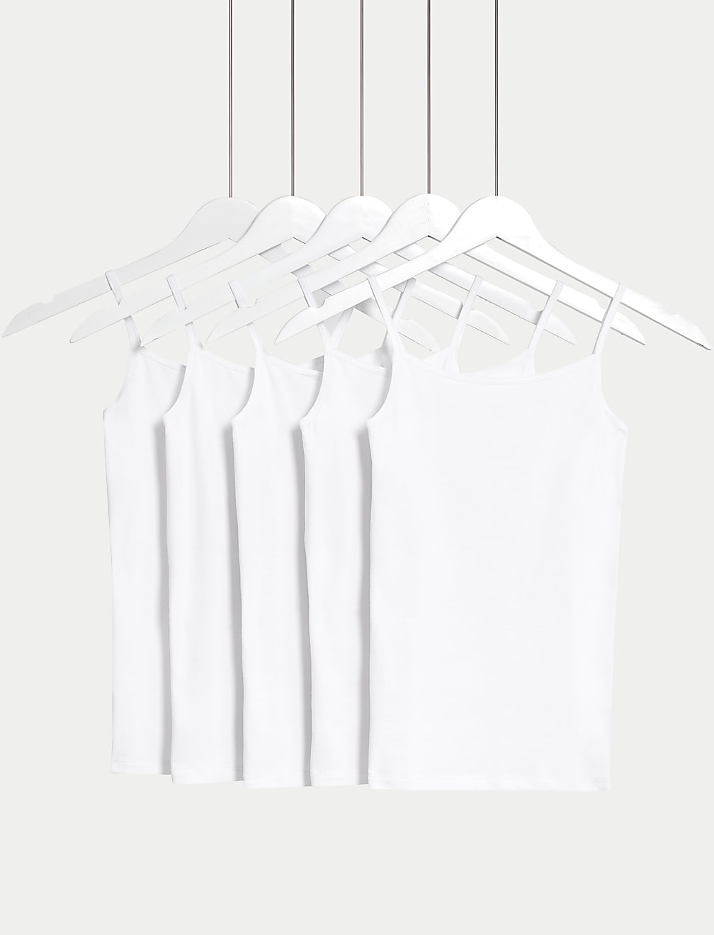5pk Cotton with Stretch Camis (5-14 Years)