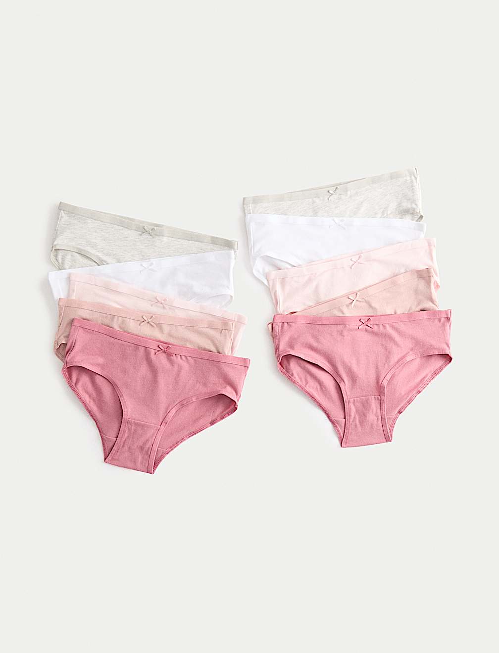 10 Pack Cotton with Stretch Knickers (2-14 Yrs)