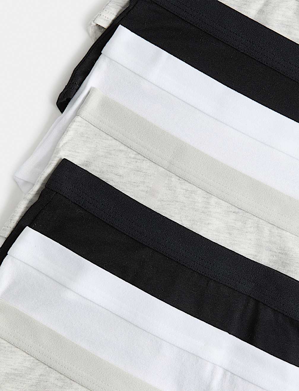 7 Pack Cotton with Stretch Grey Shorts (5-16 Yrs)