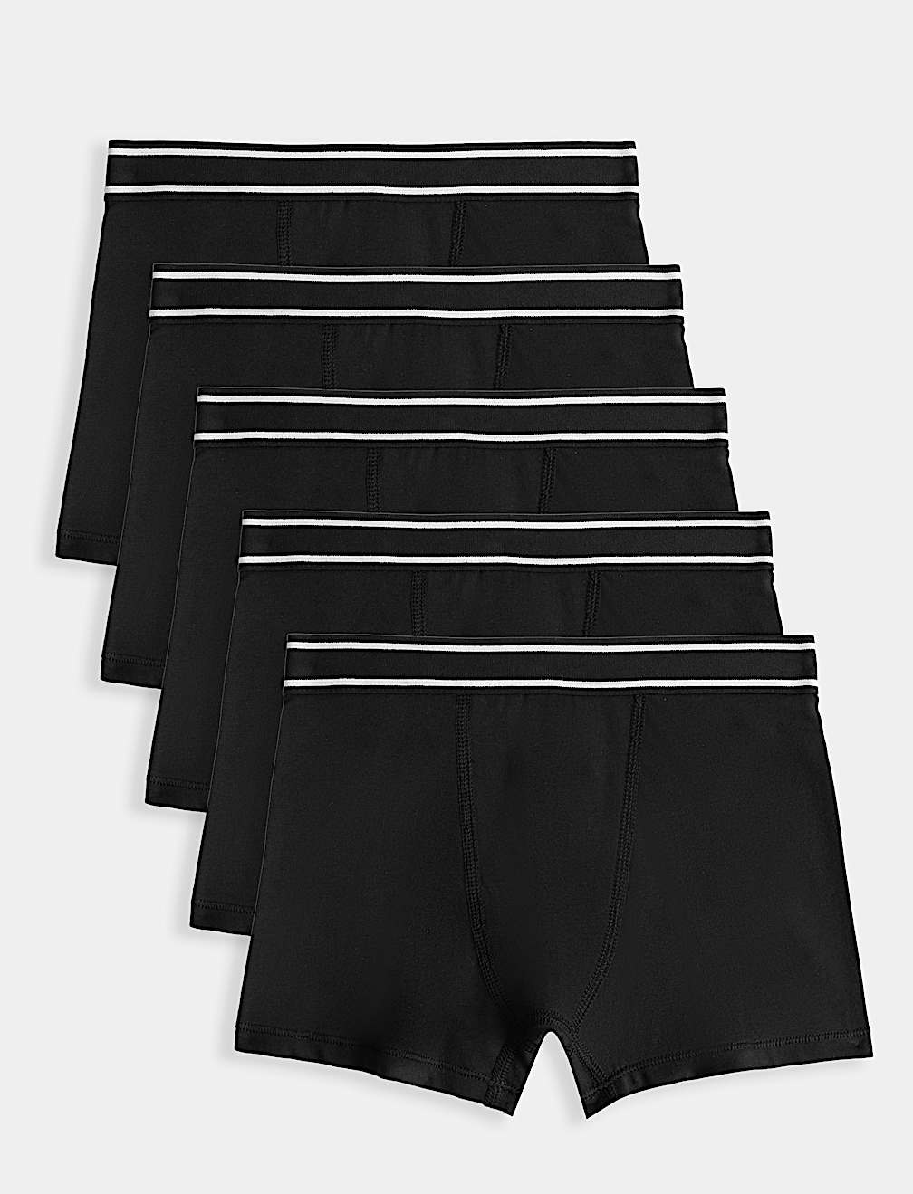 5 Pack Cotton with Stretch Trunks (5-16 Yrs)