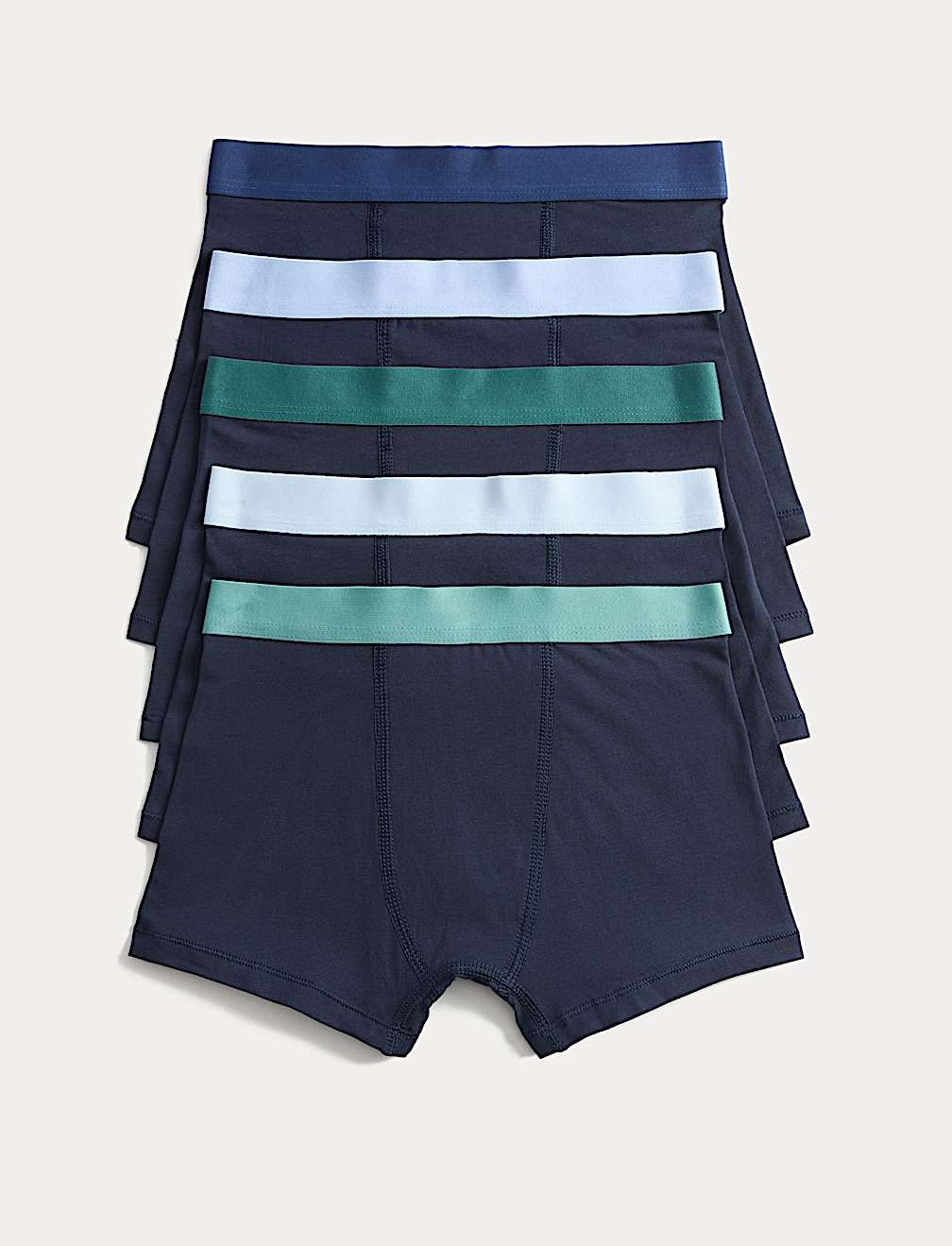 5 Pack Cotton Rich Trunks (5-16 Yrs)