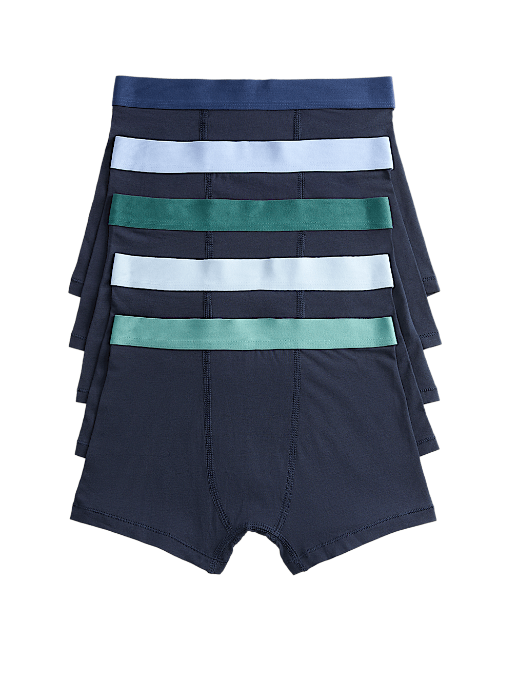 5 Pack Cotton Rich Trunks (5-16 Yrs)