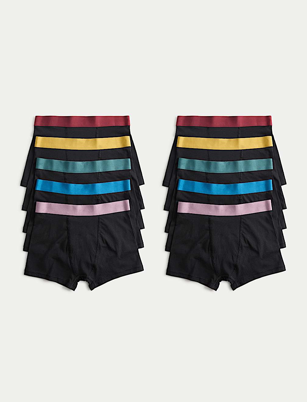 10 Pack Cotton Rich Trunks (5-16 Yrs)