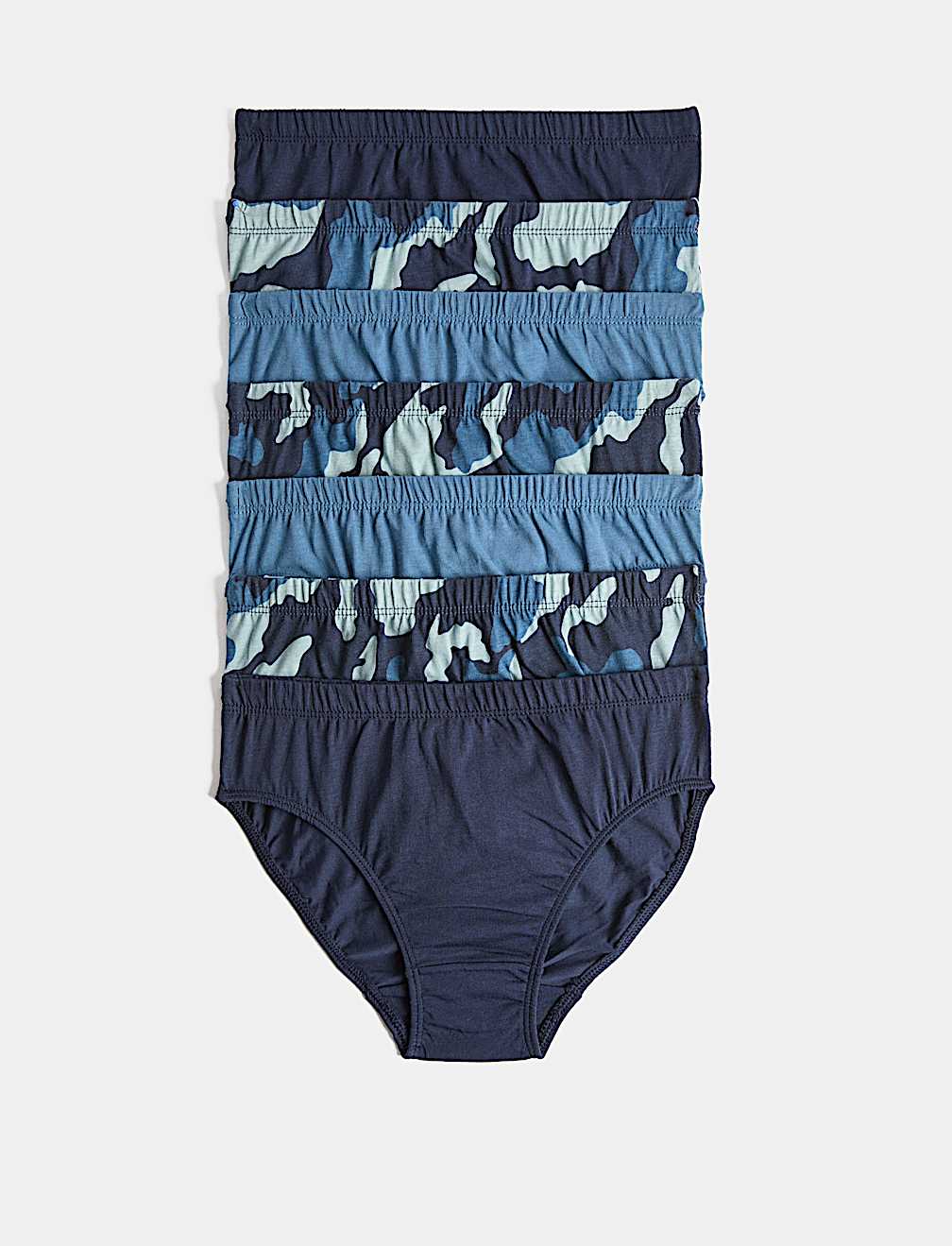 7 Pack Pure Cotton Camo Briefs (18 Mths-16 Yrs)