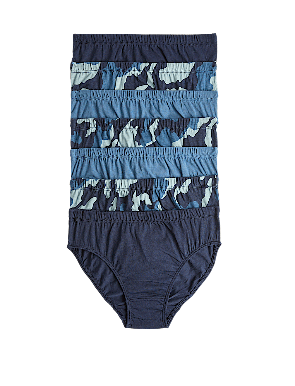 7 Pack Pure Cotton Camo Briefs (18 Mths-16 Yrs)