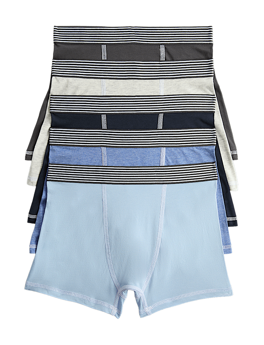 5 Pack Cotton Rich Nautical Trunks (5-16 Yrs)