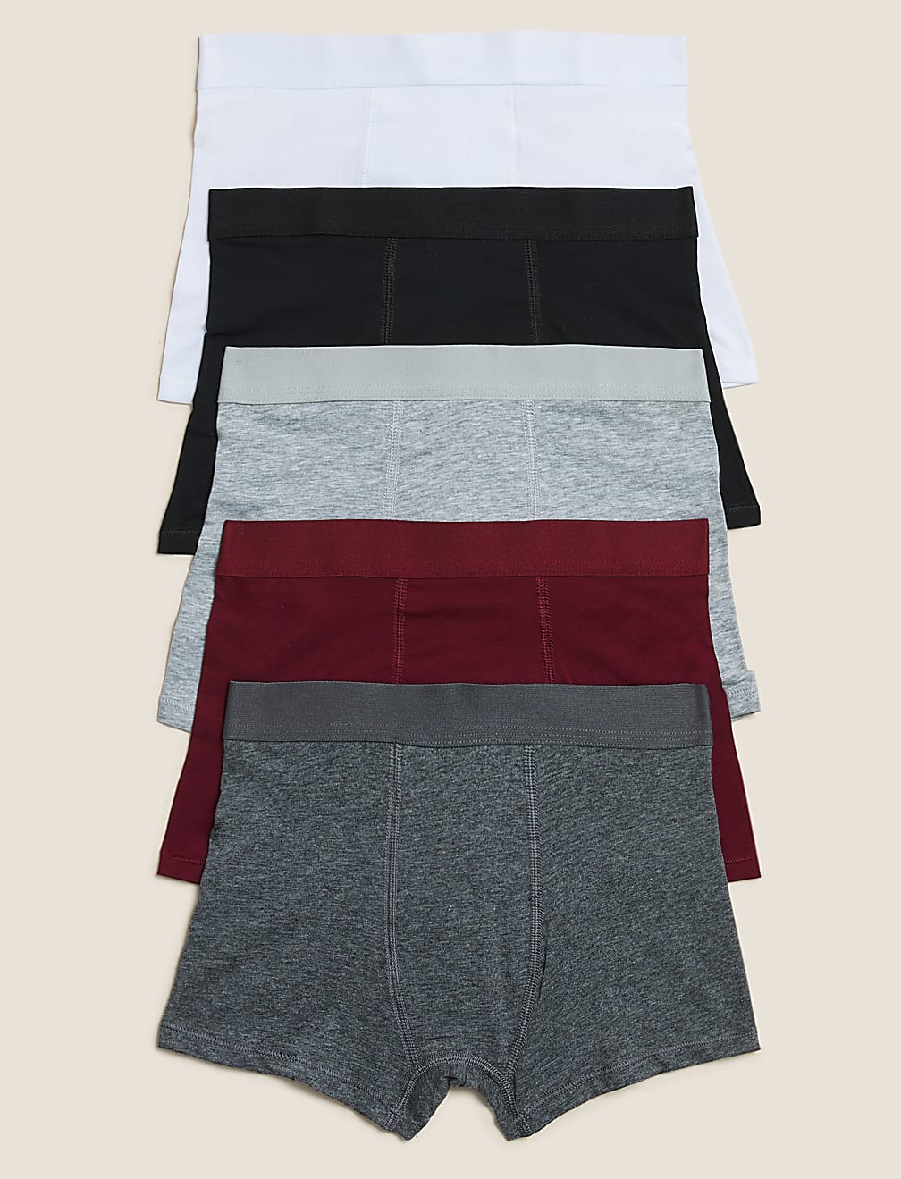 5 Pack Cotton Rich Trunks (2-16 Yrs)