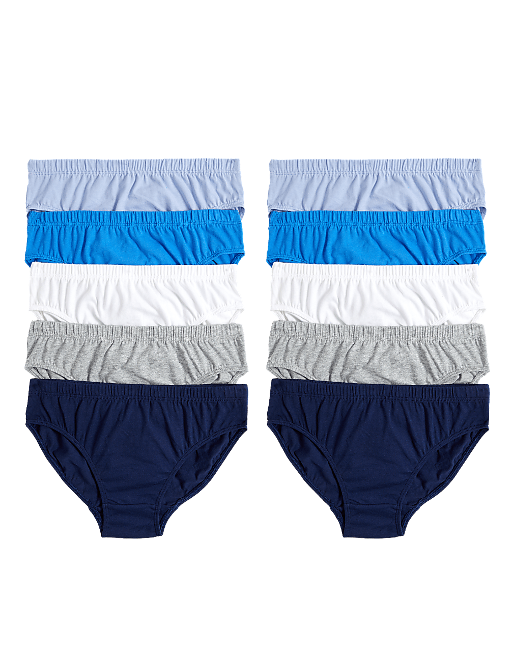 10pk Pure Cotton Briefs (2-14 Yrs)