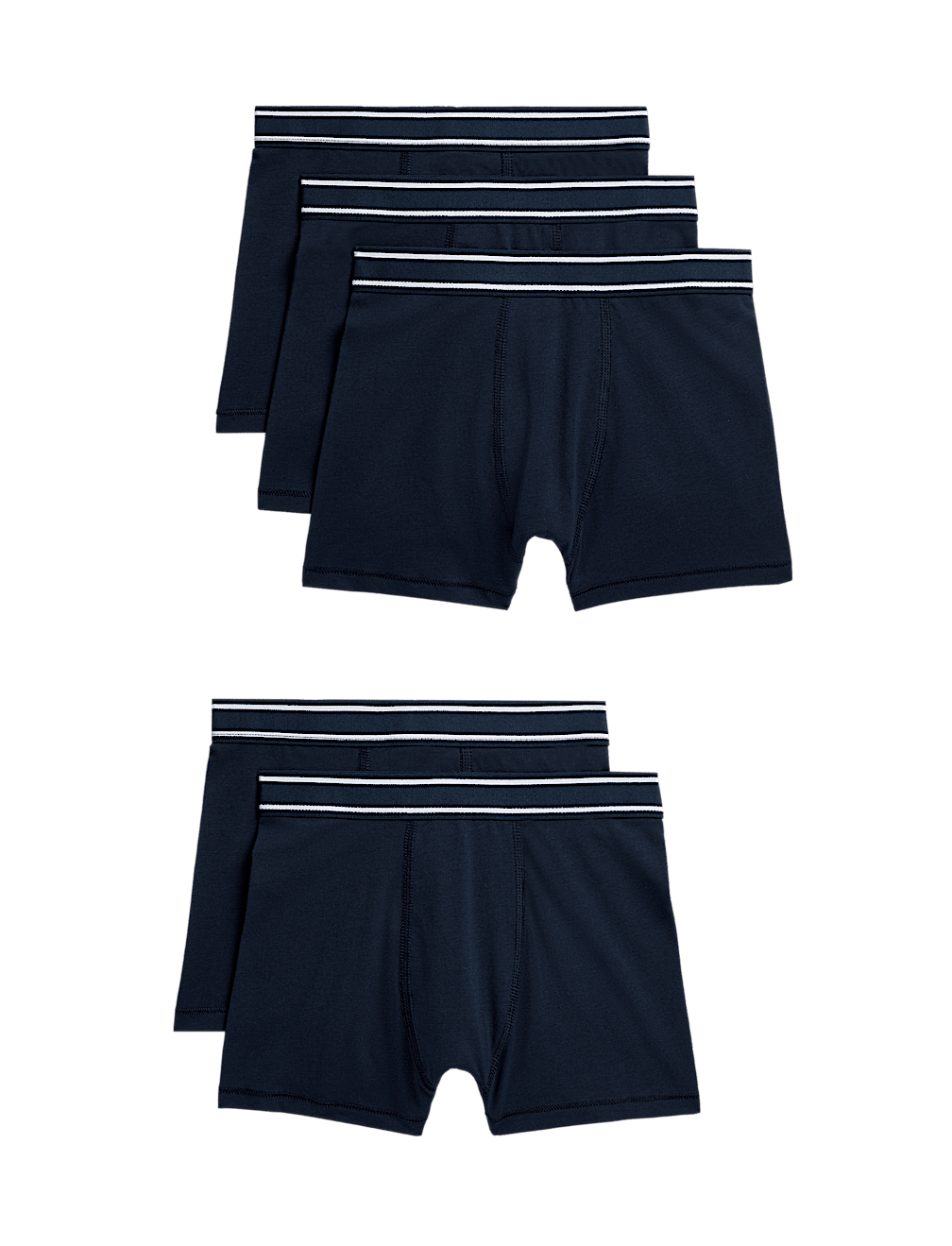 5pk Cotton with Stretch Trunks (5-16 Years)