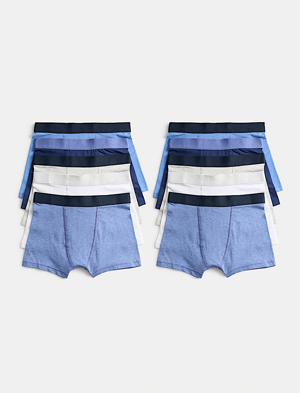 10 Pack Cotton Rich Trunks (5-16 Yrs)