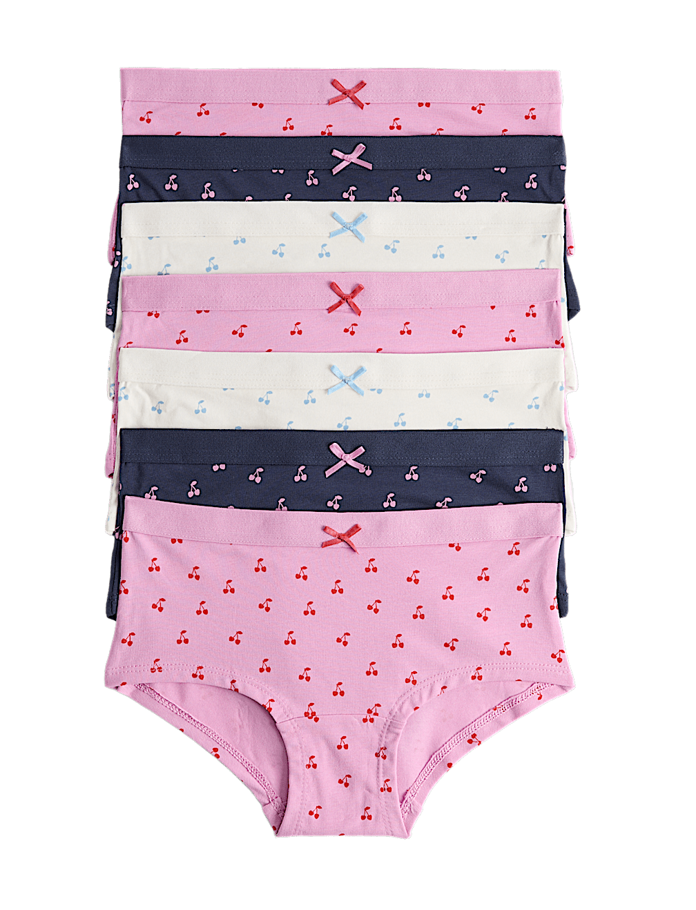 7 Pack Cotton Rich Cherry Shorts (5-16 Yrs)