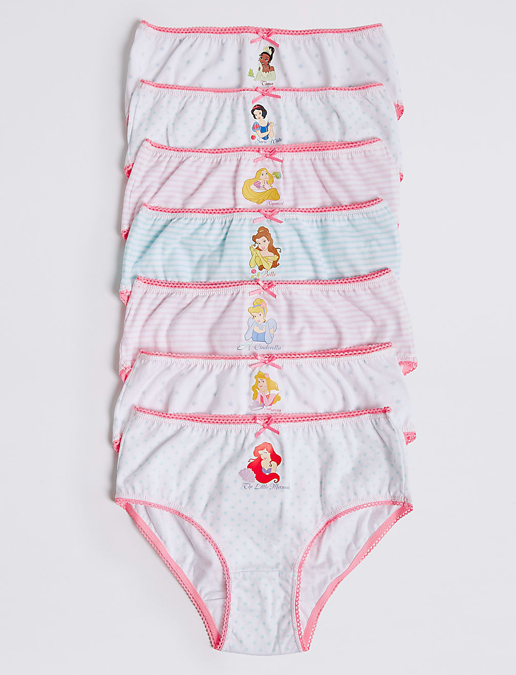 7 Pack Pure Cotton Disney™ Briefs (18 Months - 12 Years)