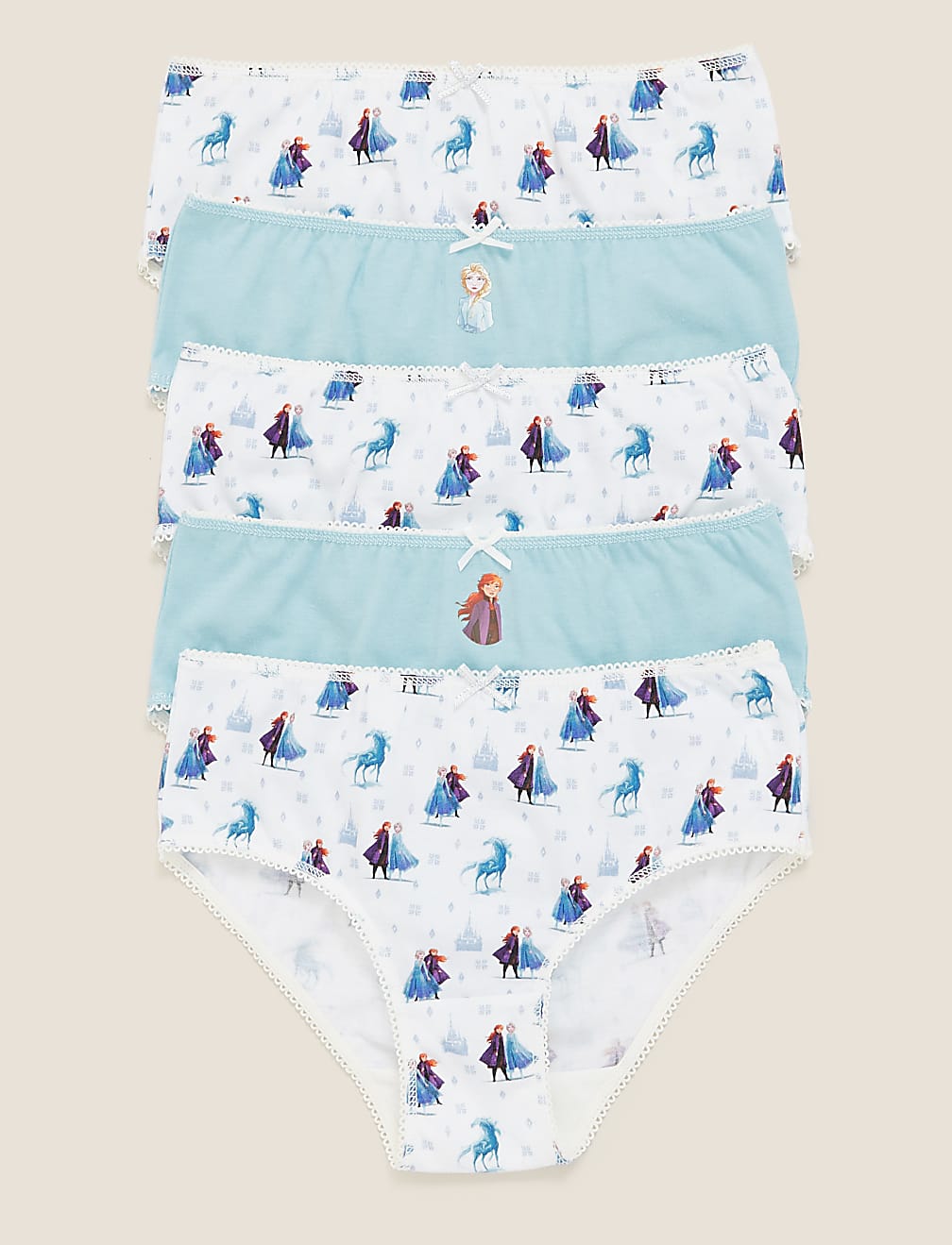 5pk Pure Cotton Disney Frozen™ Classic Knickers (2-12 Yrs)