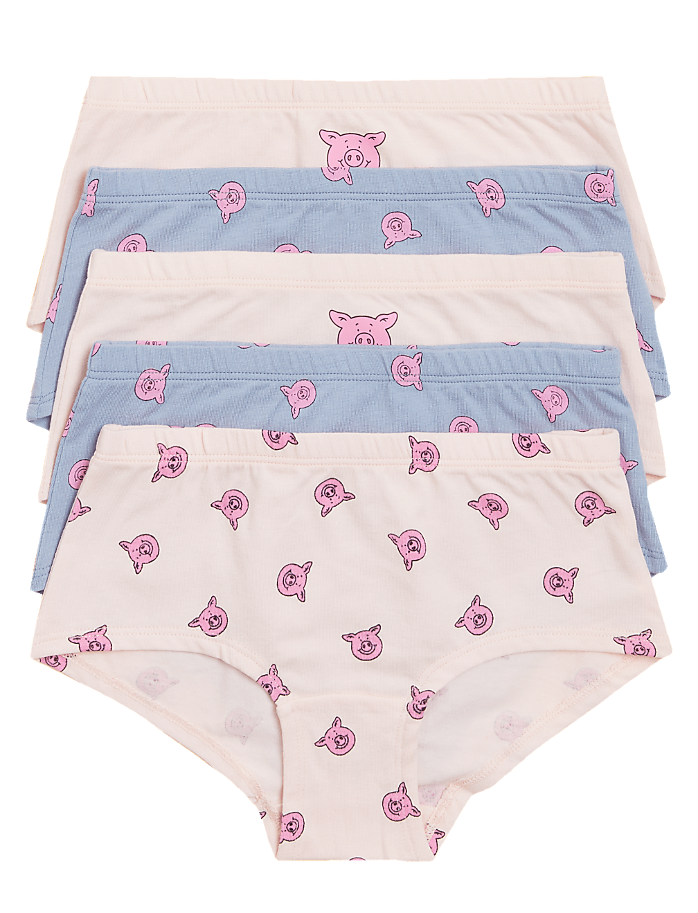 5pk Cotton with Stretch Percy Pig™ Shorts