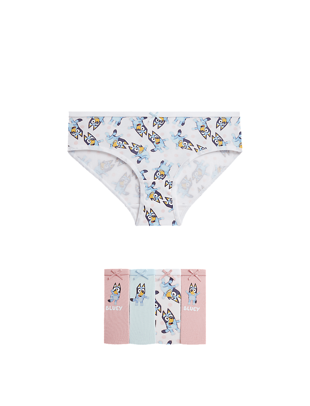 5pk Cotton with Stretch Bluey™ Knickers (2-8 Yrs)
