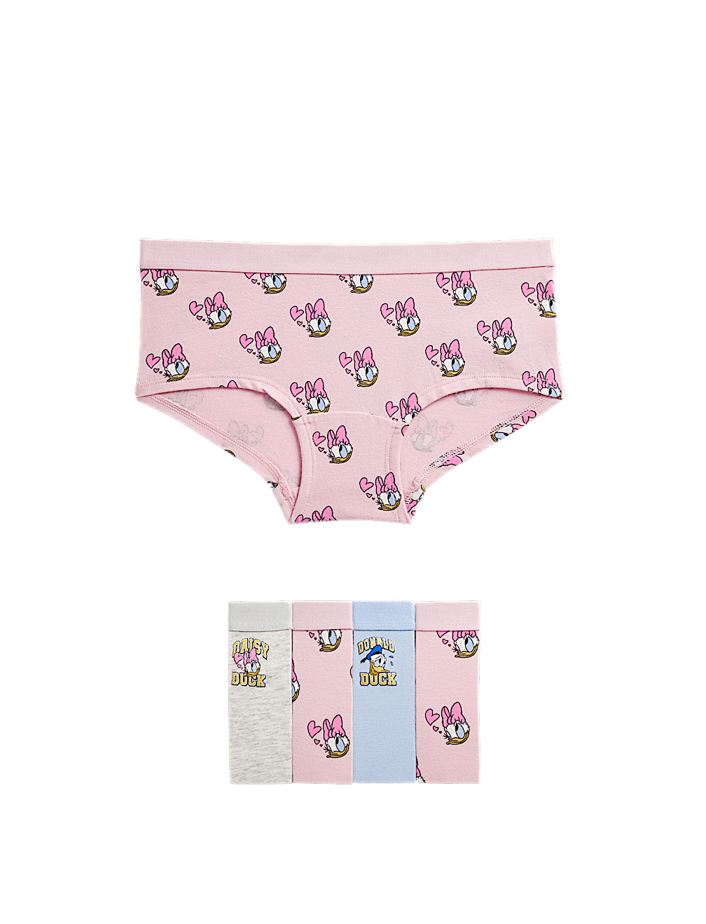 5pk Cotton with Stretch Daisy Duck™ Shorts (5-16 Yrs)