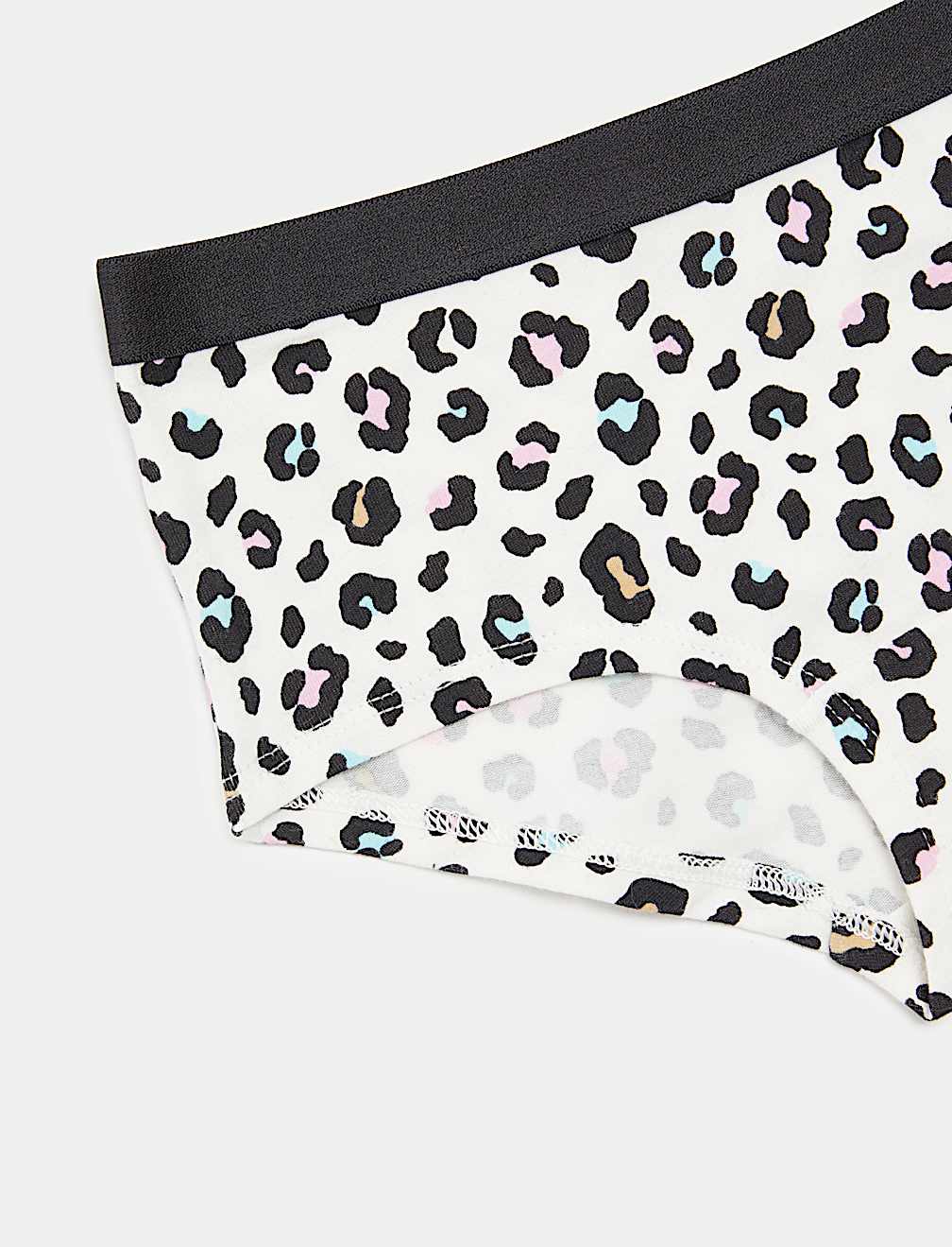 7pk Cotton with Stretch Leopard Shorts (5-16 Yrs)