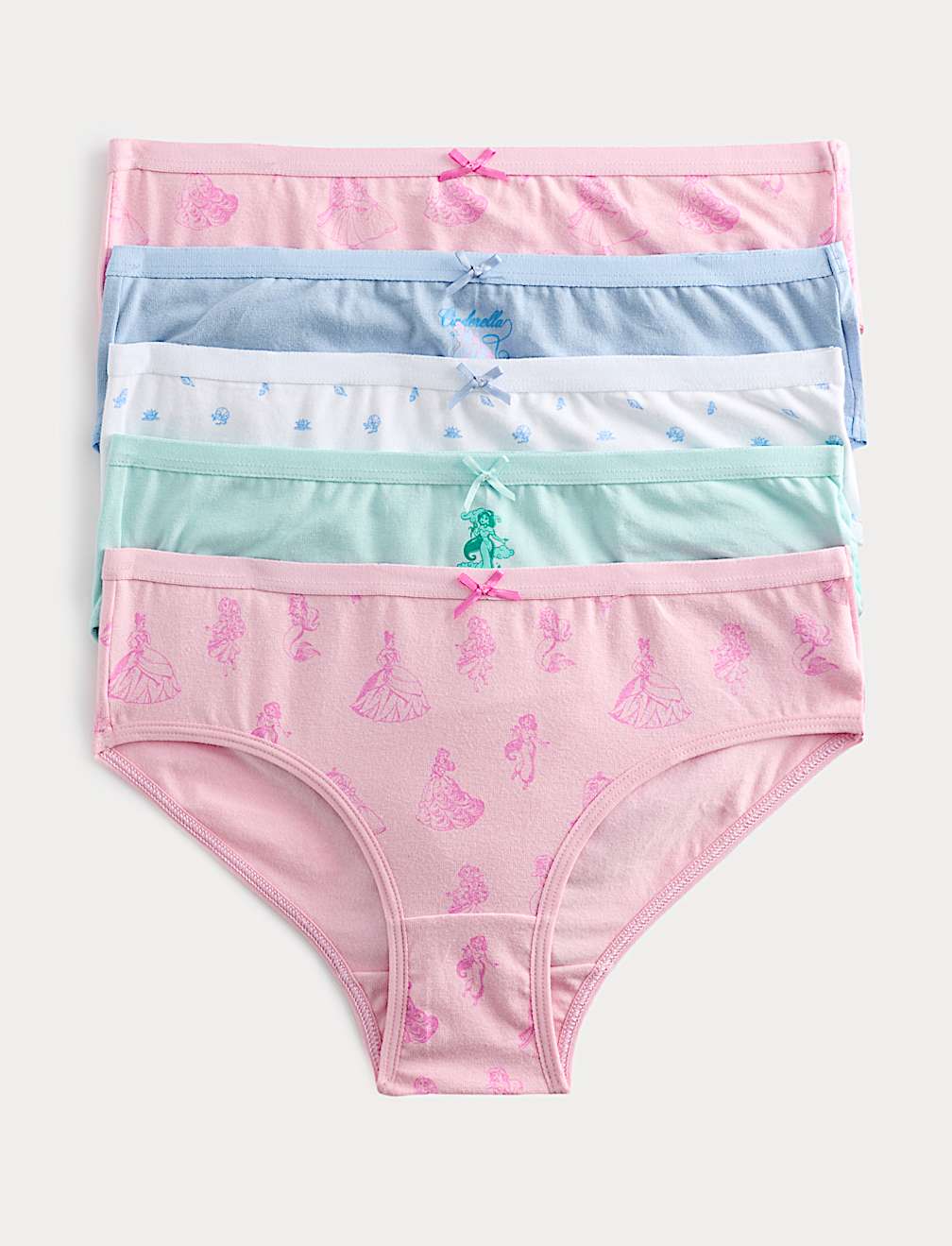 5 Pack Cotton Rich Disney Princess&trade; Knickers (18 Mths-8 Yrs)
