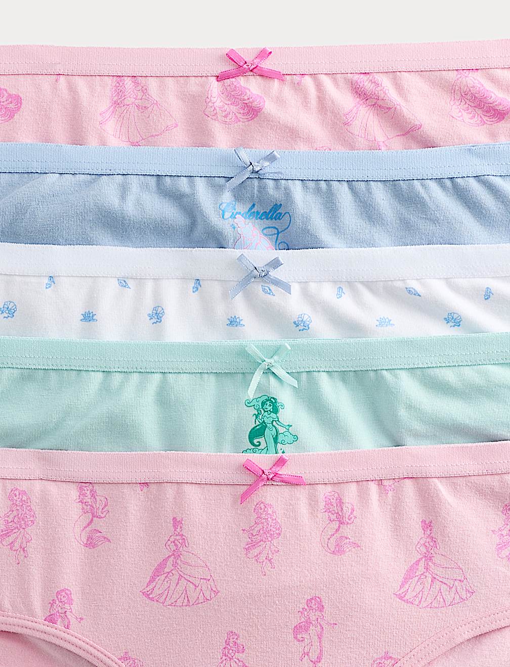 5 Pack Cotton Rich Disney Princess&trade; Knickers (18 Mths-8 Yrs)