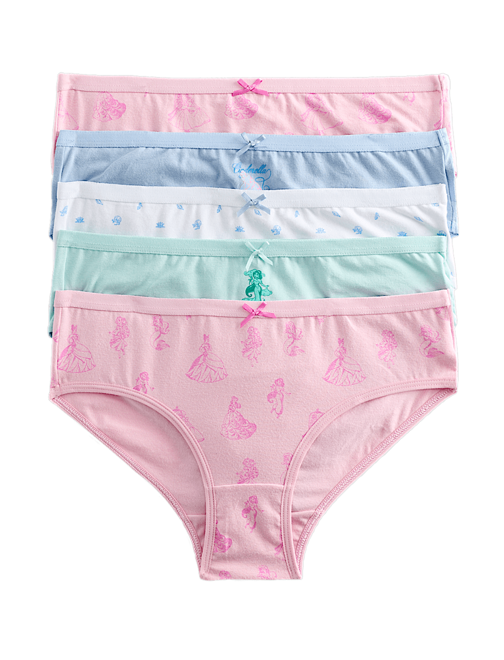 5 Pack Cotton Rich Disney Princess&trade; Knickers (18 Mths-8 Yrs)