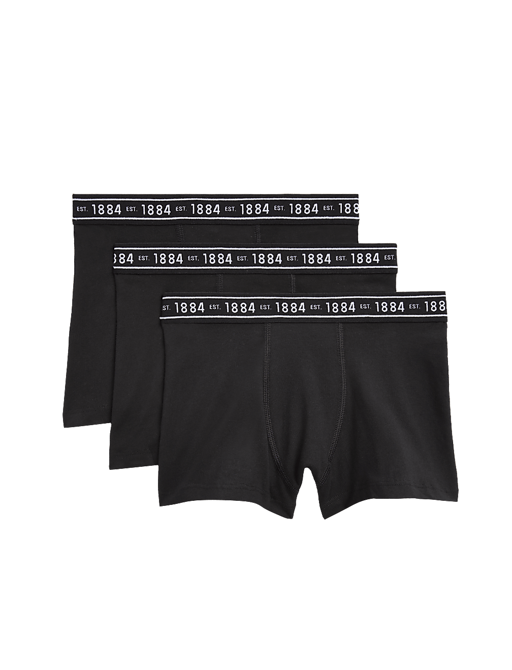 3pk Cotton Rich with Lycra® Trunks (6-16 Yrs)