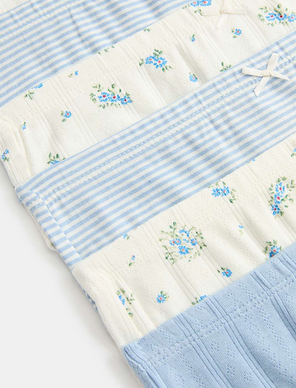 7 Pack Floral Striped Knickers (18 Mths - 16 Yrs)