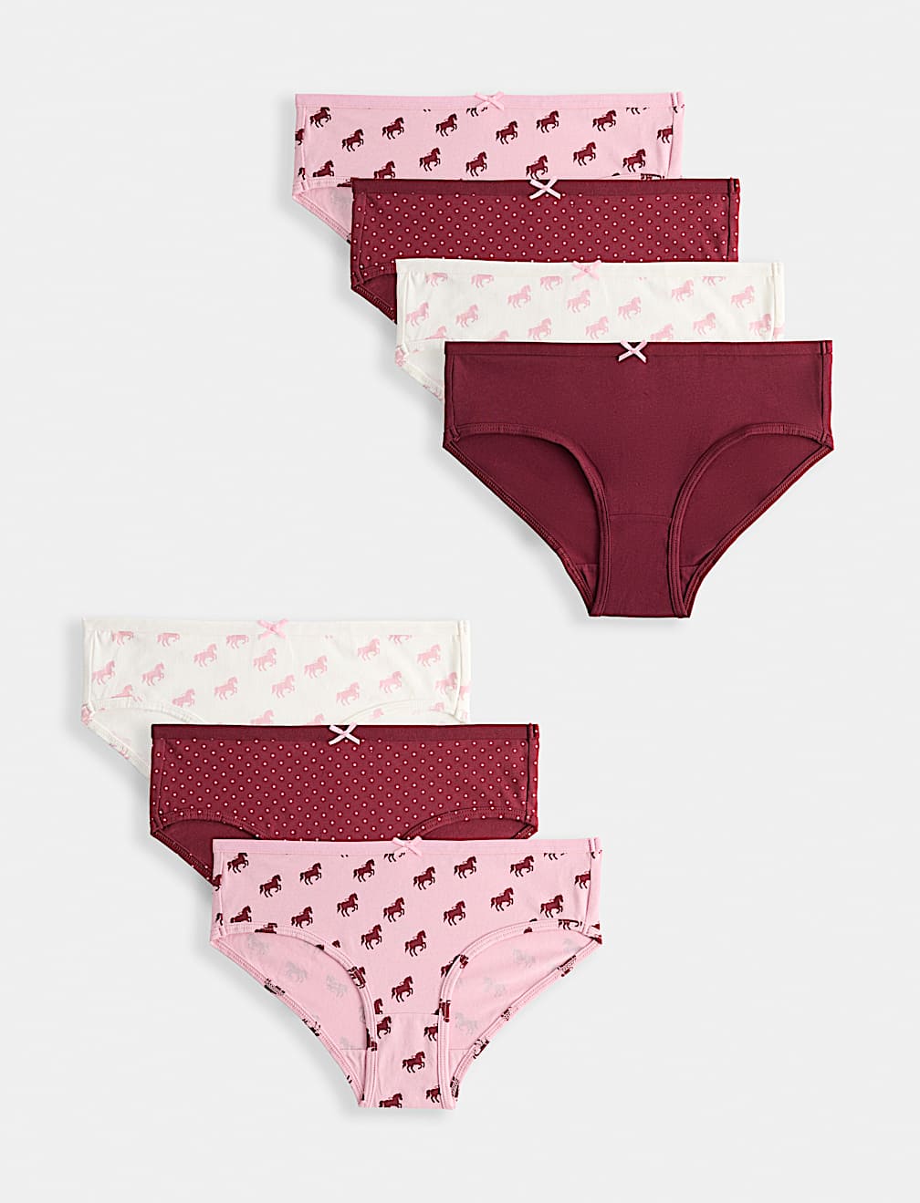 7 Pack Cotton Rich Horse Knickers (18 Months-16 Yrs)