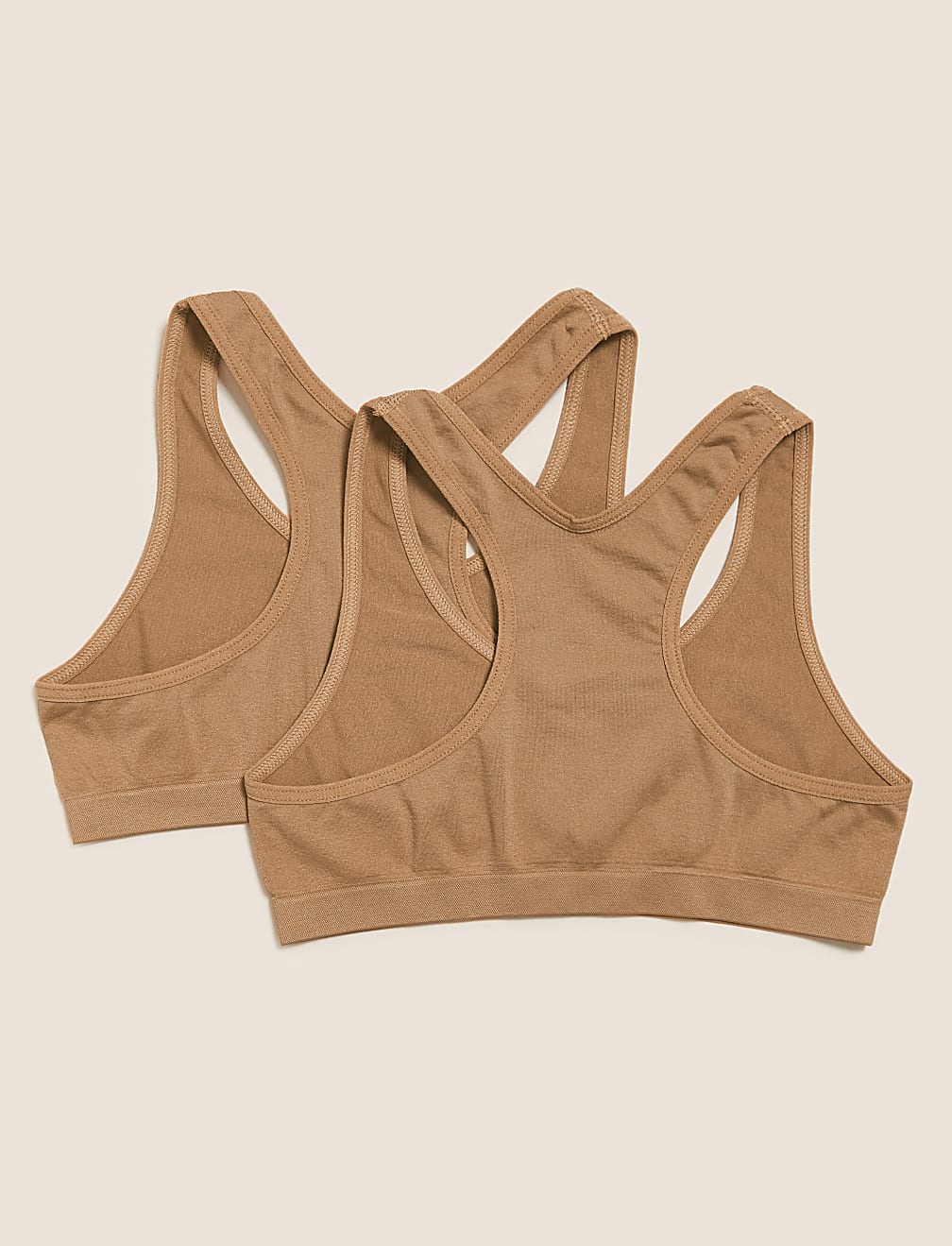 2pk Seamfree Crop Tops (6-16 Yrs)