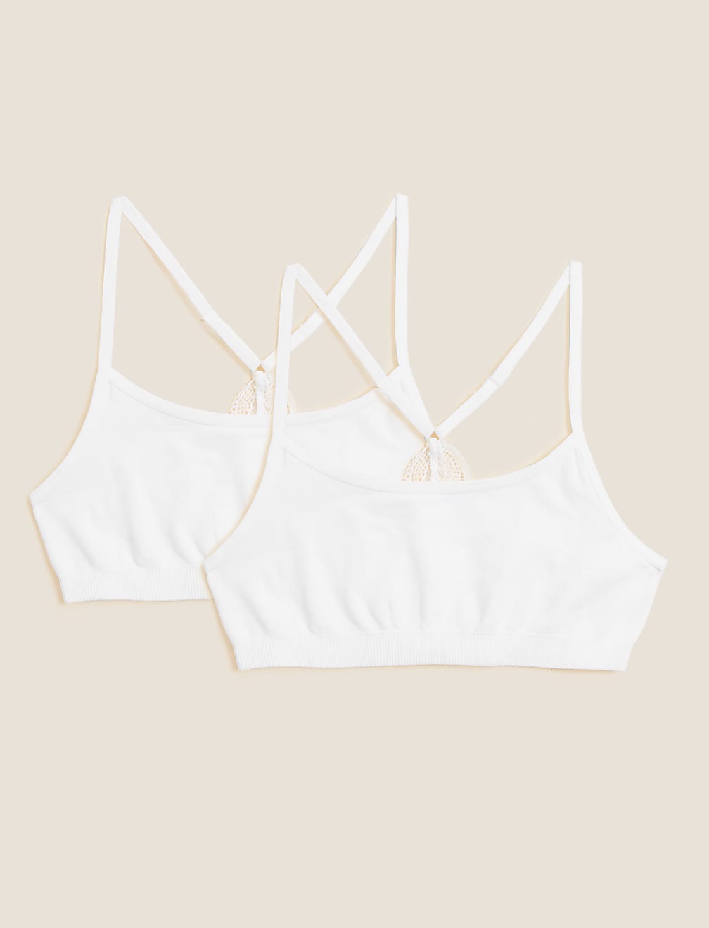 2pk Seamfree Crop Tops (9-16 Yrs)