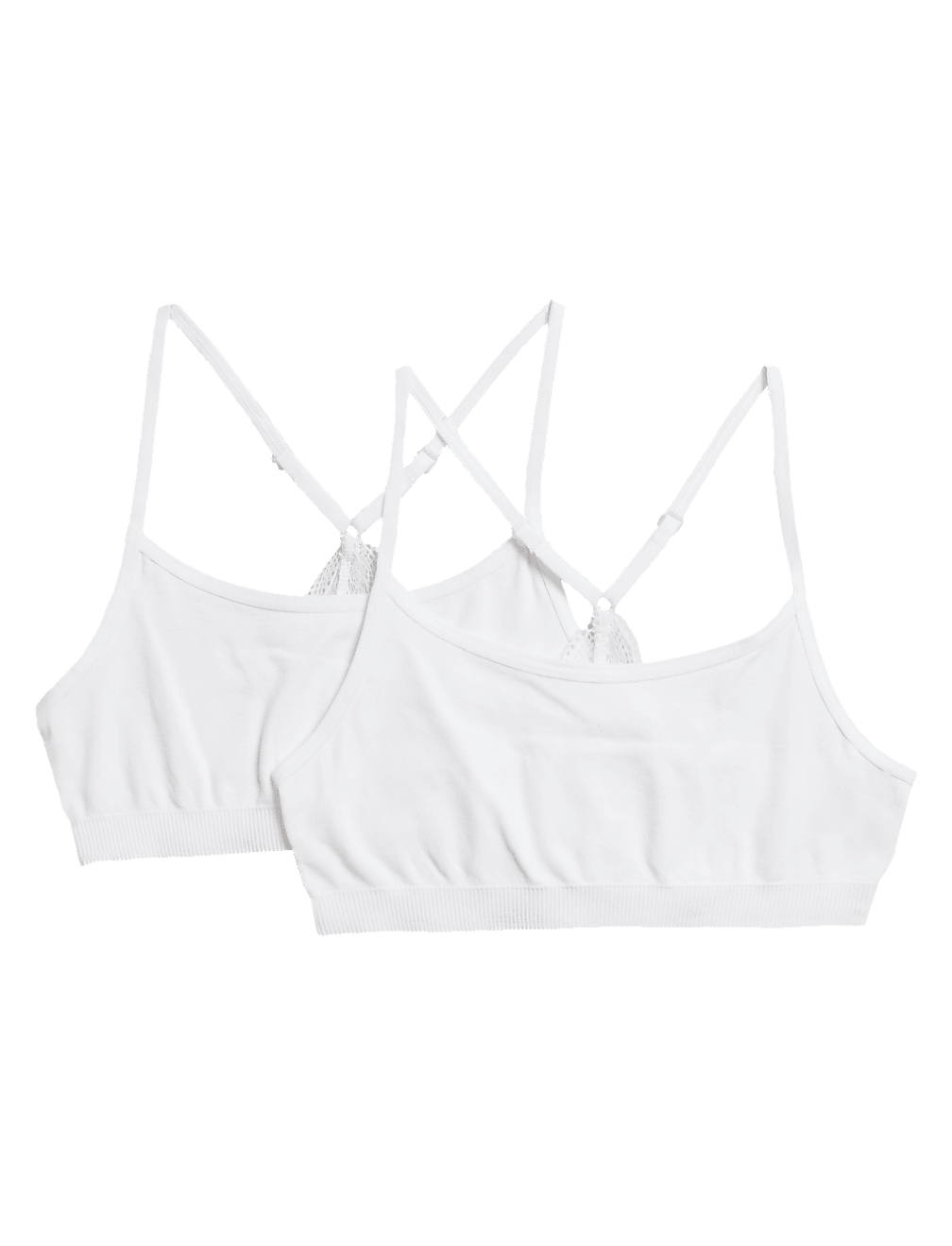 2pk Seamfree Crop Tops (9-16 Yrs)