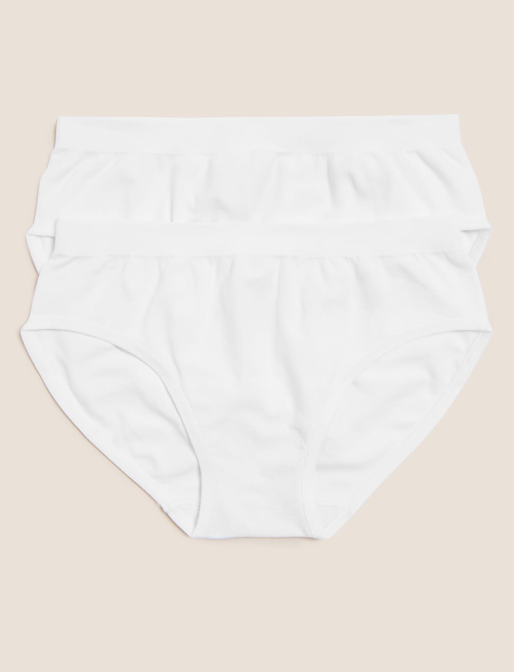 2pk Seamfree Bikini Knickers (6-16 Yrs)