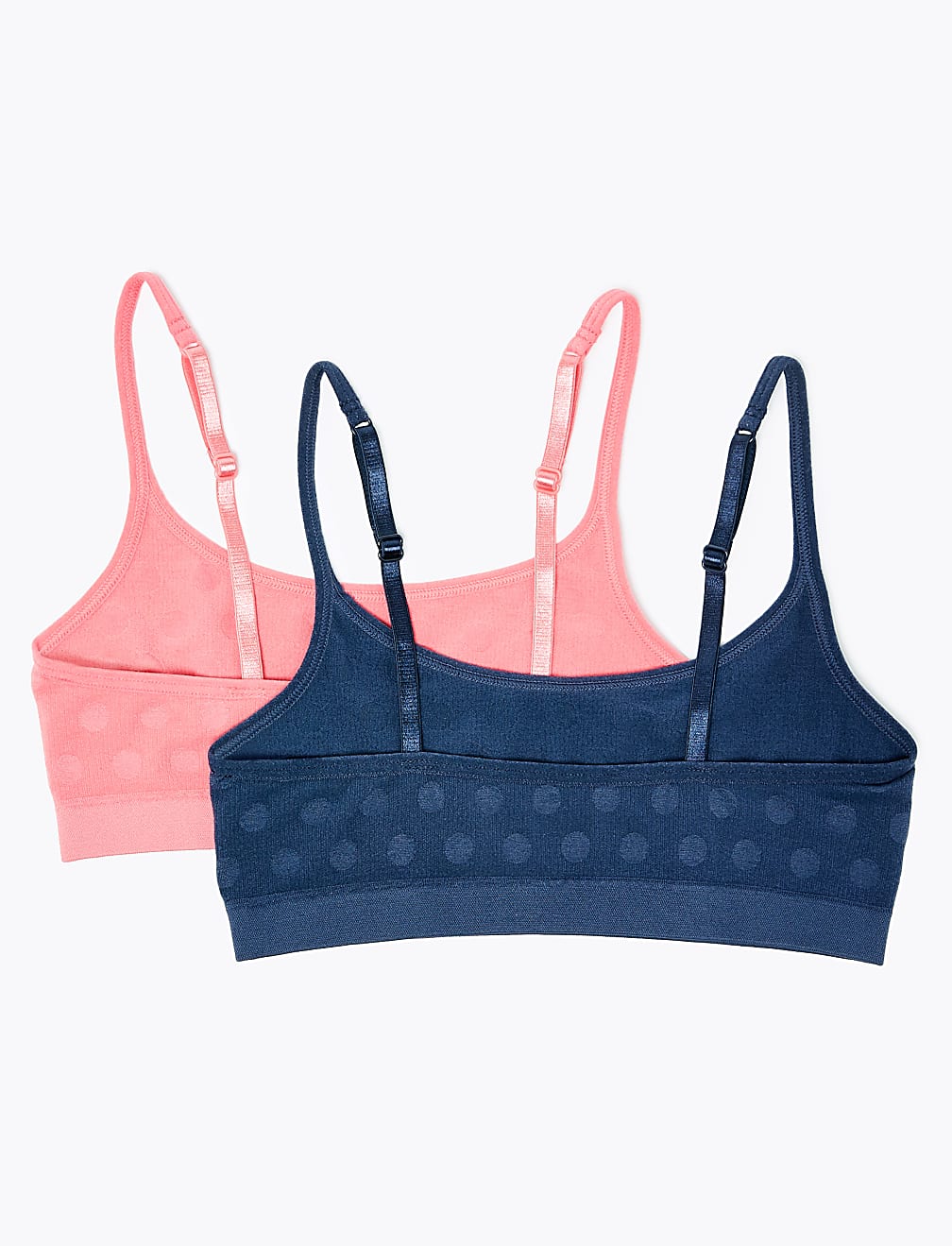 2 Pack Spot Print Crop Tops