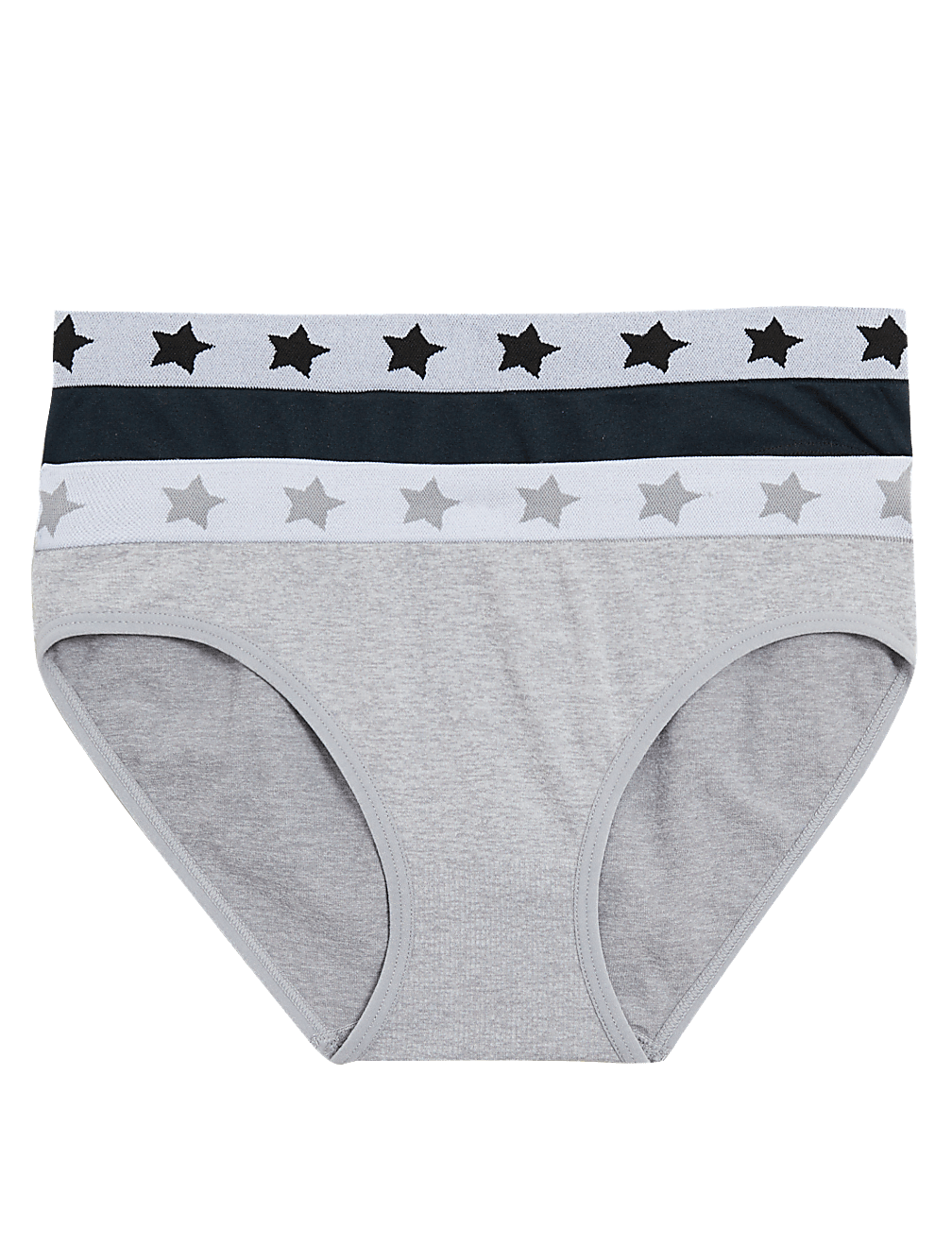 2pk Seamfree Bikini Knickers (6-16 Yrs)