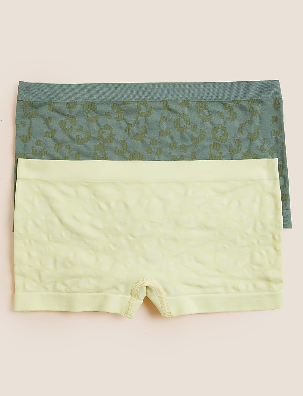2pk Seamfree Leopard Shorts (9-16 Yrs)
